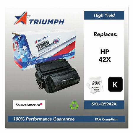 TRIUMPH Remanufactured Q5942X 42X High-Yield Toner, 20,000 Page-Yield, Black 751000NSH0181 SKL-Q5942X